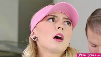 تشغيل Stepbro يحصل حفرة في واحد مع له في سن المراهقة أخت كلو معبد