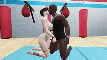 Play Gym workout with yrel leads to oral