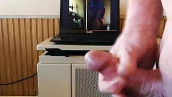Play She is masturbating standing, i masturbate for her (#337)
