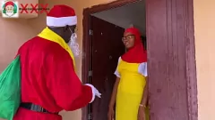 play Black Cock Santa's Naughty Christmas Gift - Amateur Outdoor Encounter