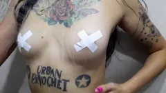 play Tattooed Dominatrix Nika's Sexy Shower Show: Worship Her Small but Perfect Tits