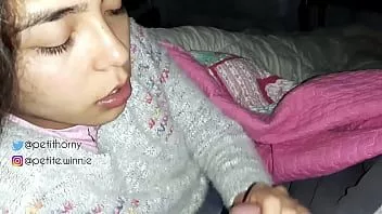 再生 夫の溜まった乳を全部飲み込む-舌を精液で見せて